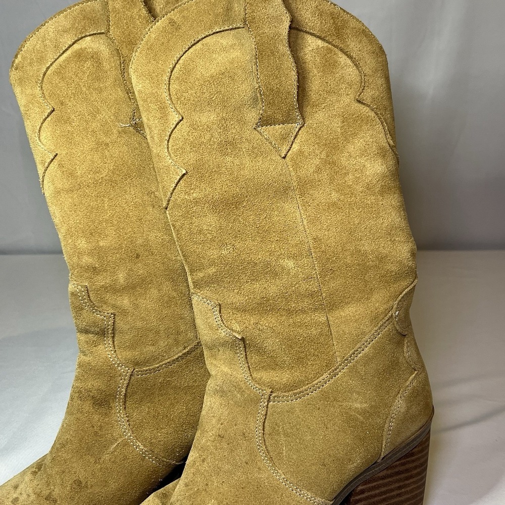 Chelsea & Violet Women's Size 7.5 Brown Suede Western Boots‎ Leather *read* - Picture 5 of 10